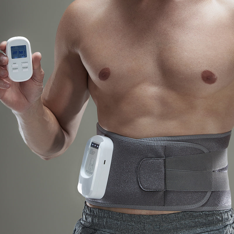 Taillenmassage-Rehabilitationsgürtel Luftkompression + starke Vibration + Heißkompresse zur Linderung von Taillenschmerzen