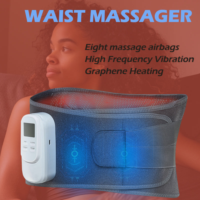Taillenmassage-Rehabilitationsgürtel Luftkompression + starke Vibration + Heißkompresse zur Linderung von Taillenschmerzen