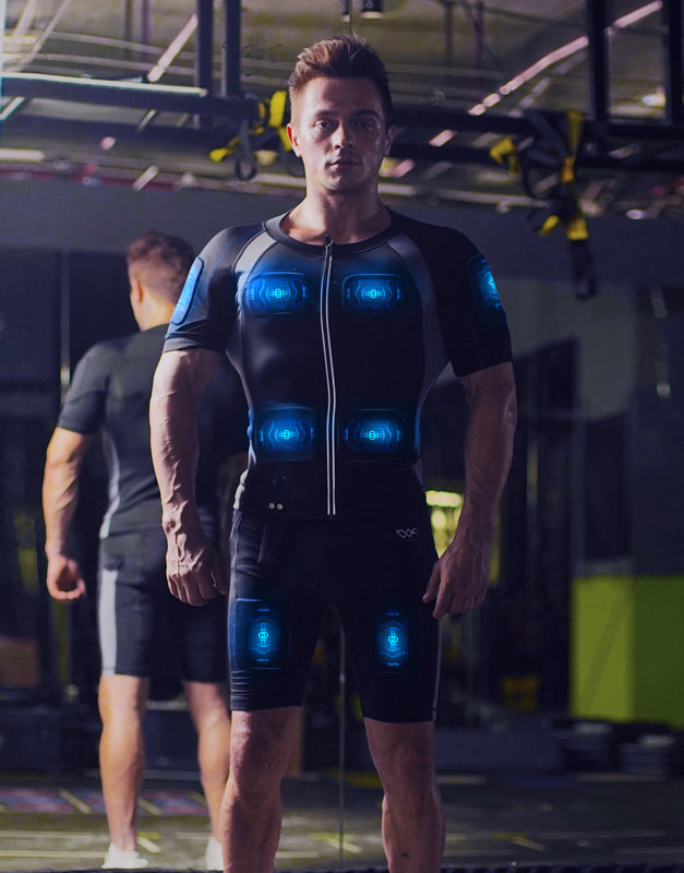 Combinaison EMS d'entraînement musculaire, tenue d'électrostimulation sans fil (EMS) pour le corps